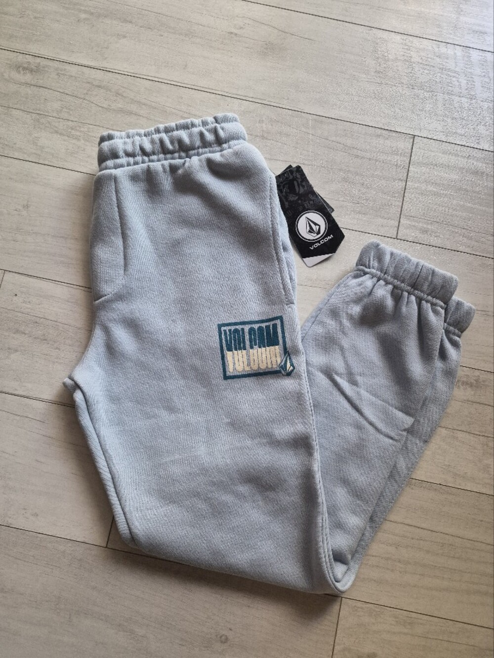 VOLCOM NEW Boys Boxed Logo Fleece Pants Joggers